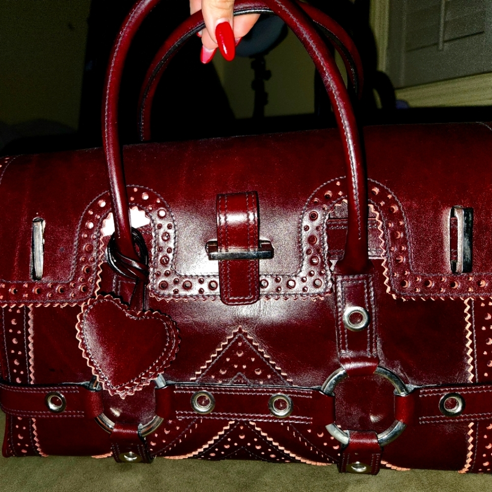 Luella Maroon Leather Bag